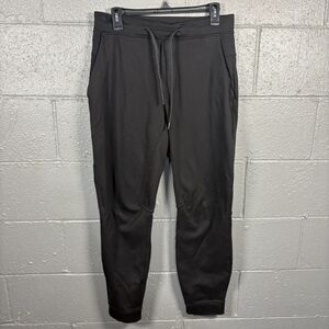 Lululemon Men's M Jogger Pants Black 32x30 Fleece Lined Drawstring Athletic